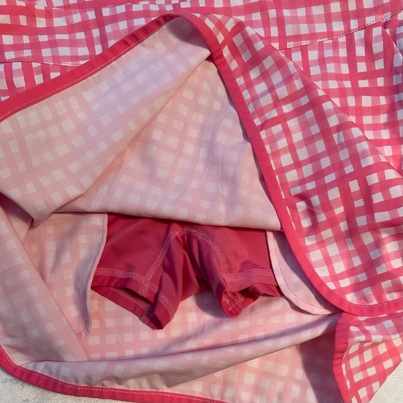 Vineyard Vines Performance Skort Womens 4 Golf Pink White Check athletic sporty - Picture 3 of 7